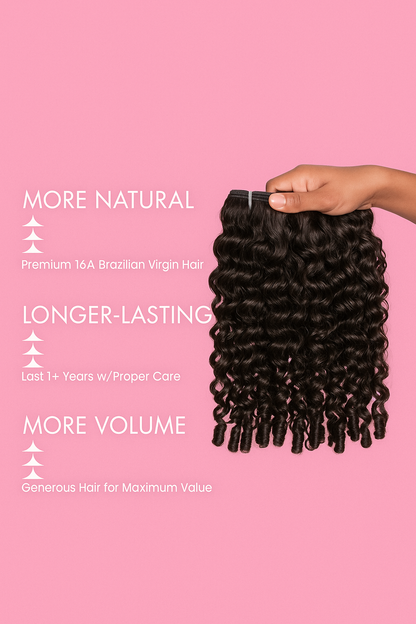 Zivora Beauty 100% Burmese curl human virgin hair bundles