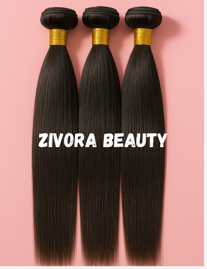 Zivora Beauty 100% straight human virgin hair bundles