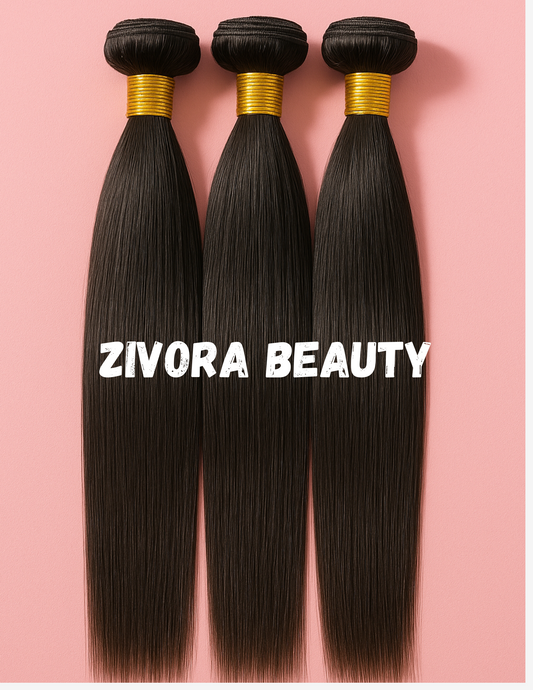 Zivora Beauty 100% straight human virgin hair bundles