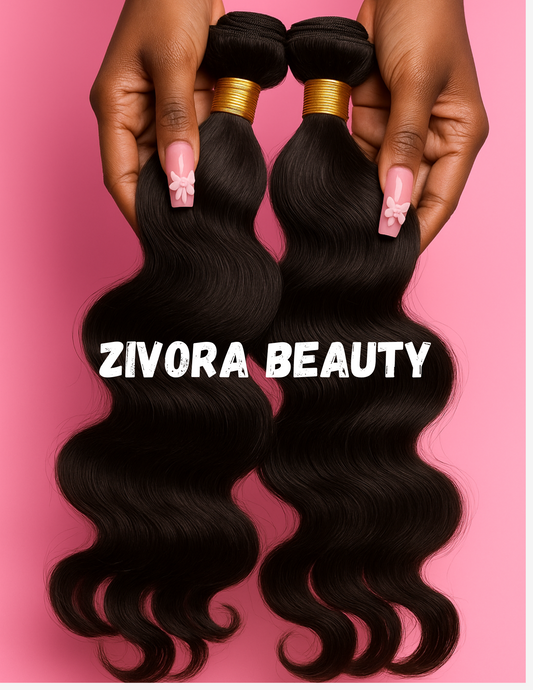 Zivora Beauty 100% Body wave human virgin hair bundles