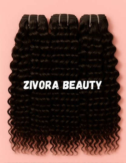 Zivora Beauty 100% Burmese curl human virgin hair bundles