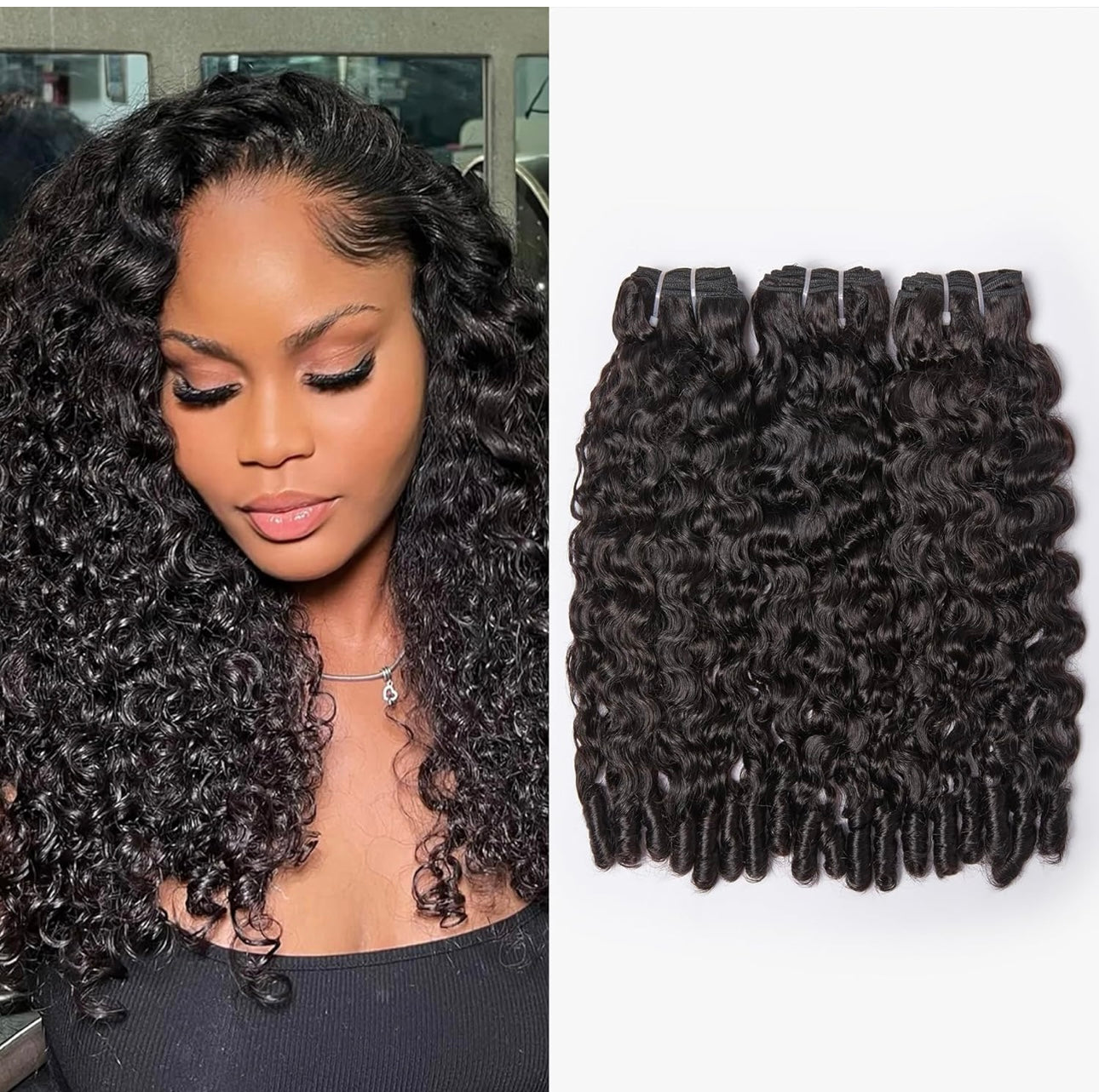 Zivora Beauty 100% Burmese curl human virgin hair bundles