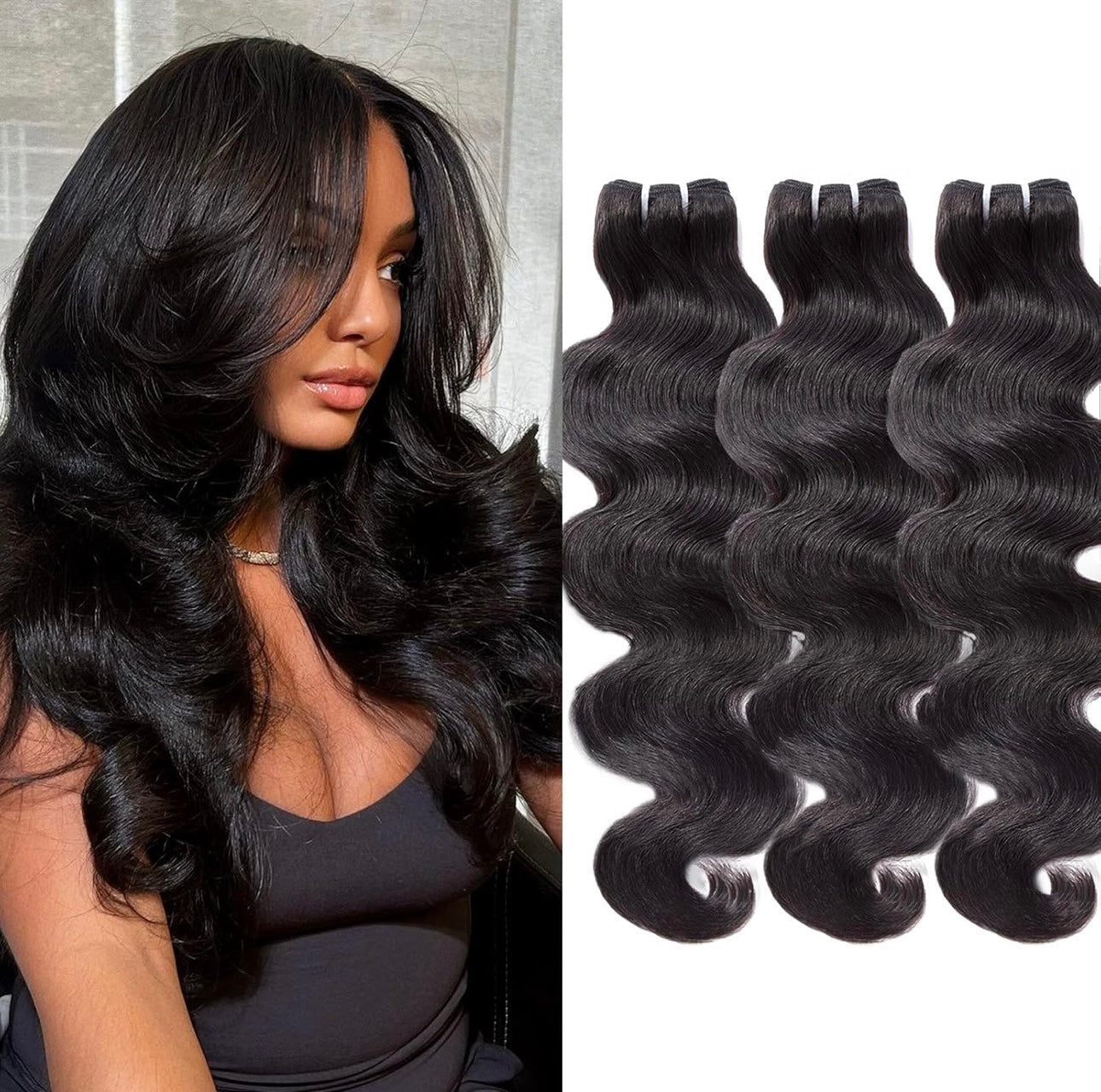 Zivora Beauty 100% Body wave human virgin hair bundles